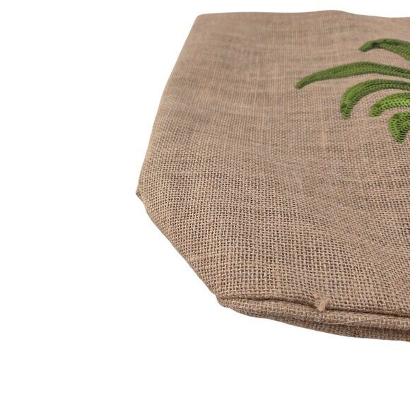 Bon Voyage NWT Women's Sequin  Tote Beach Bag Brown One Size Pineapple - Picture 2 of 8